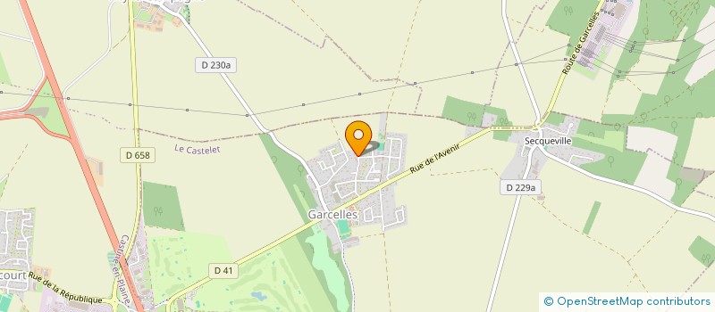 localisation de l'entreprise RBF INVEST  LE CASTELET