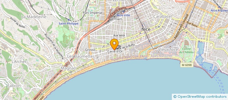 localisation de l'entreprise RBFSKINCARE à NICE