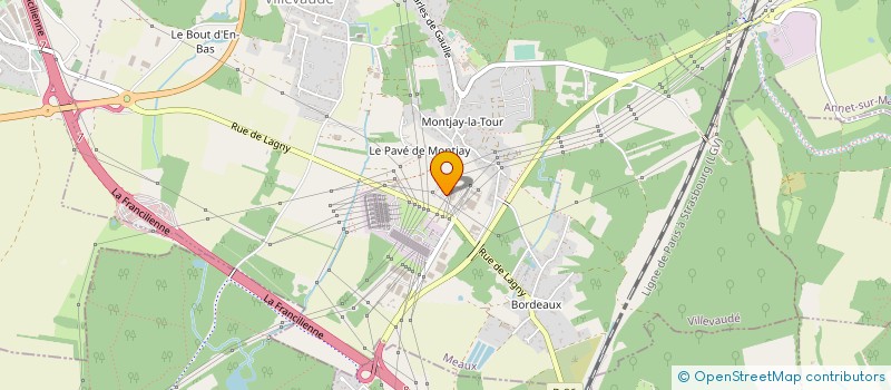 localisation de l'entreprise RBG à VILLEVAUDE