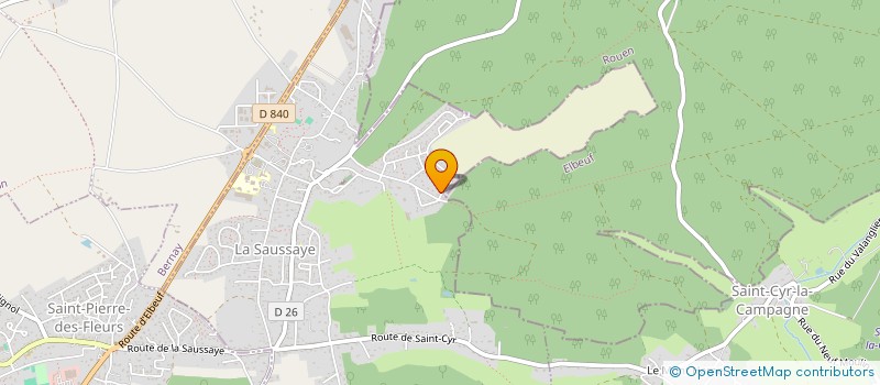 localisation de l'entreprise RBG  LA SAUSSAYE