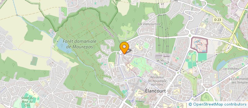 localisation de l'entreprise RBG COUVERTURE  ELANCOURT