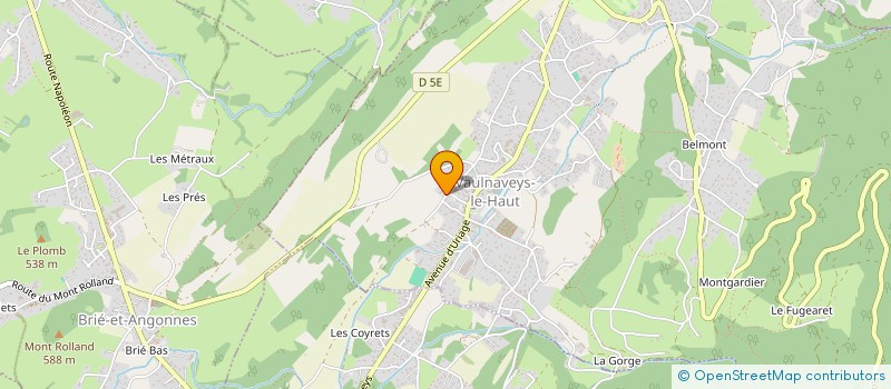 localisation de l'entreprise RBGC à VAULNAVEYS-LE-HAUT