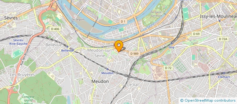 localisation de l'entreprise RBGROUP  MEUDON