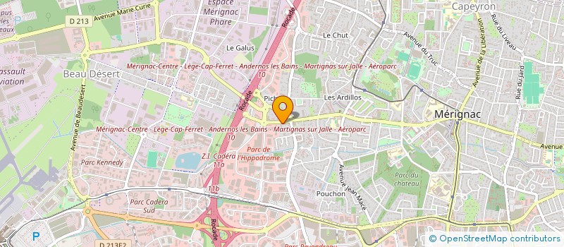 localisation de l'entreprise RBH BAGSWEAR à MERIGNAC