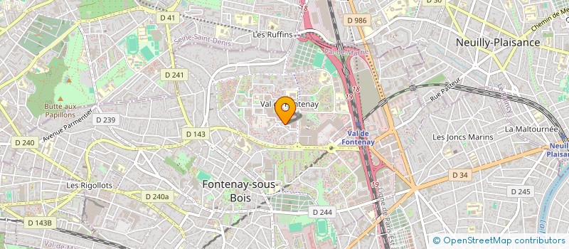 localisation de l'entreprise RBH IMMO 1 à FONTENAY-SOUS-BOIS
