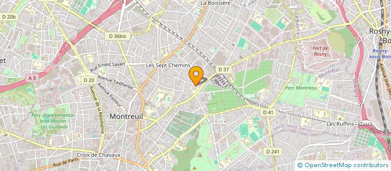 localisation de l'entreprise RBH SERVICE  MONTREUIL