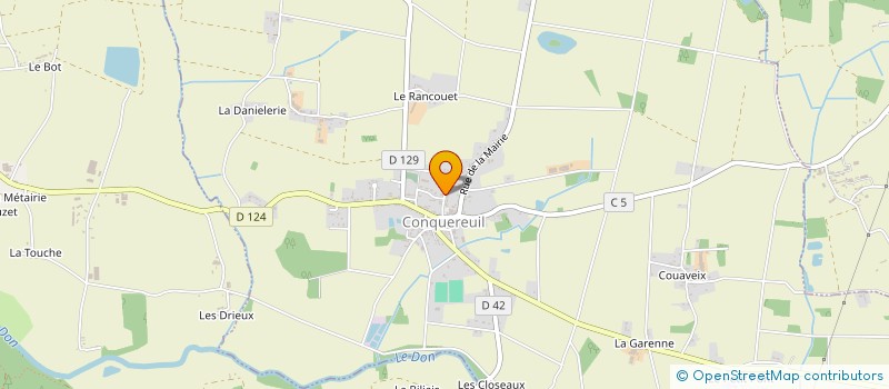 localisation de l'entreprise RBI à CONQUEREUIL