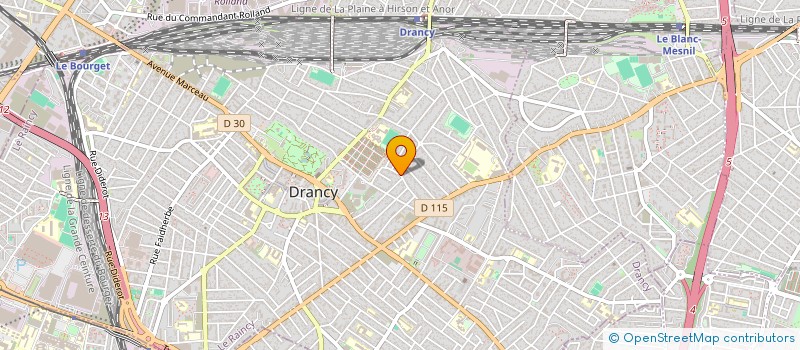 localisation de l'entreprise RBI à DRANCY