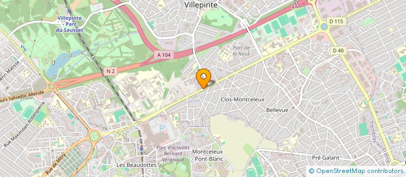 localisation de l'entreprise RBI 93 à VILLEPINTE