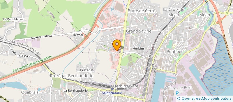 localisation de l'entreprise RBI COMPAGNIE  TRIGNAC