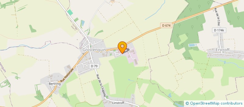 localisation de l'entreprise RBJ METALLERIE  GROSTENQUIN