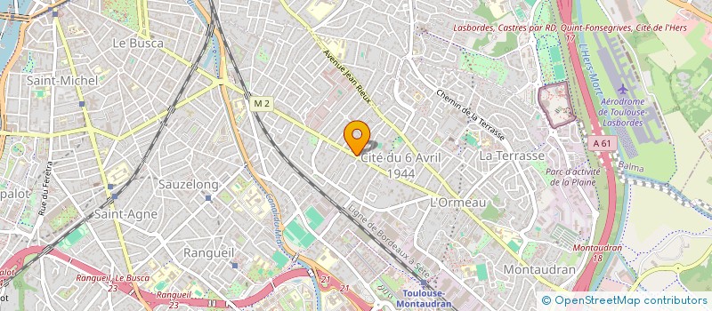 localisation de l'entreprise RBK à TOULOUSE