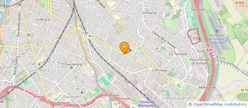 localisation de l'entreprise RBK  TOULOUSE