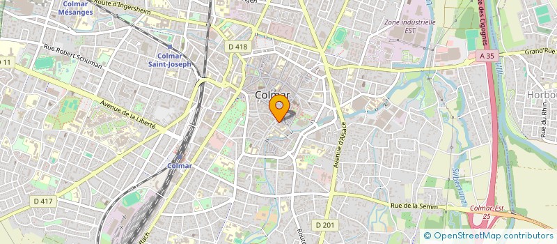 localisation de l'entreprise RBK  COLMAR