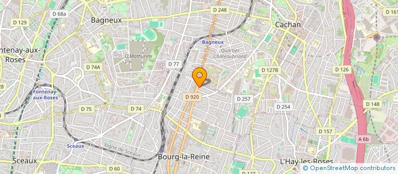 localisation de l'entreprise RBK à BOURG-LA-REINE