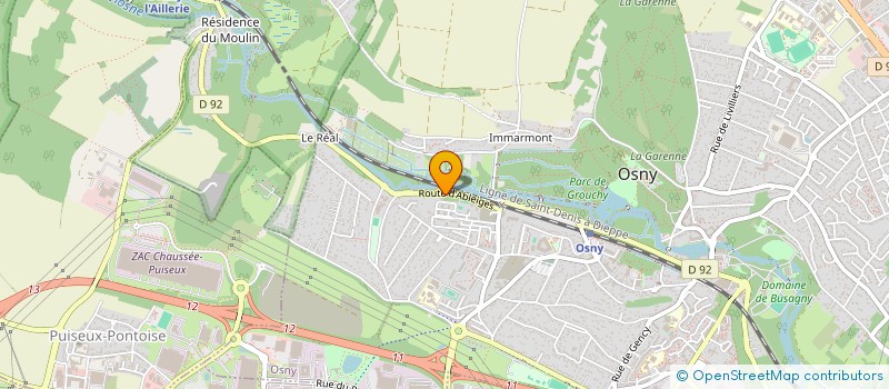 localisation de l'entreprise RBK AUTO  OSNY