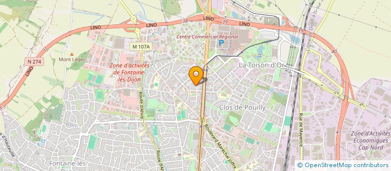 localisation de l'entreprise RBL à DIJON