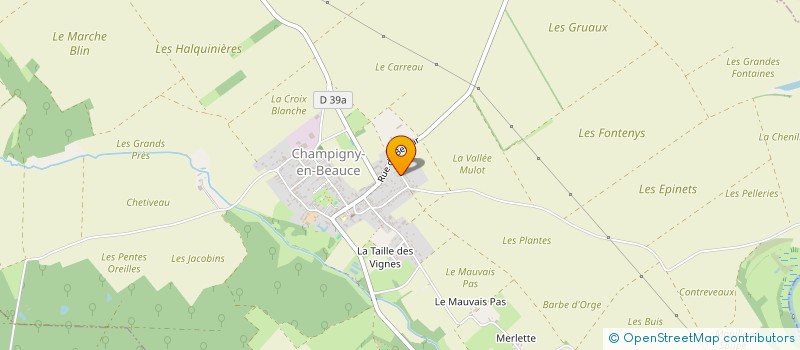 localisation de l'entreprise RBL  CHAMPIGNY-EN-BEAUCE