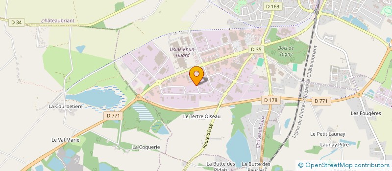 localisation de l'entreprise RBL ACADEMY  CHATEAUBRIANT