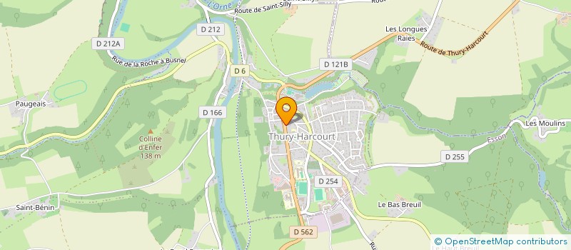 localisation de l'entreprise RBL COIFFURE à THURY-HARCOURT-LE-HOM