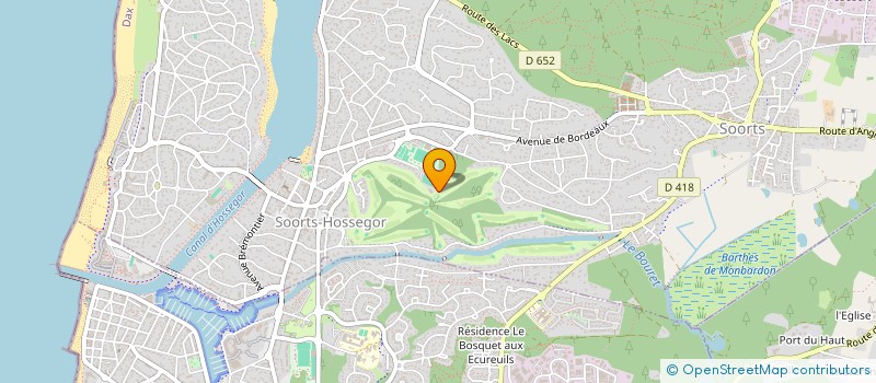 localisation de l'entreprise RBLA à SOORTS-HOSSEGOR