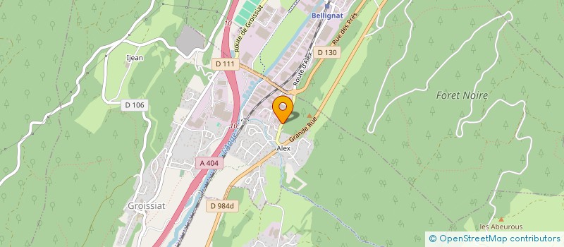 localisation de l'entreprise RBLT MECA à BELLIGNAT