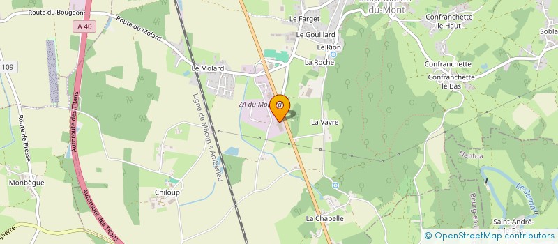 localisation de l'entreprise RBM à SAINT-MARTIN-DU-MONT