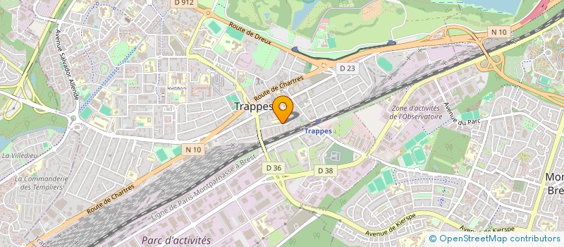 localisation de l'entreprise RBM  TRAPPES