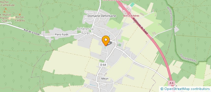 localisation de l'entreprise RBM à ACHERES-LA-FORET