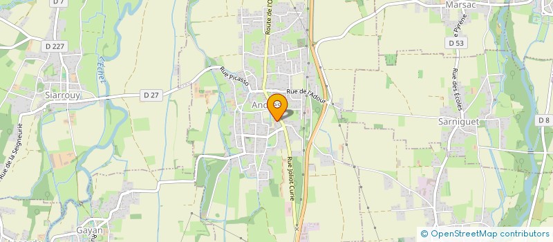 localisation de l'entreprise RBM  ANDREST