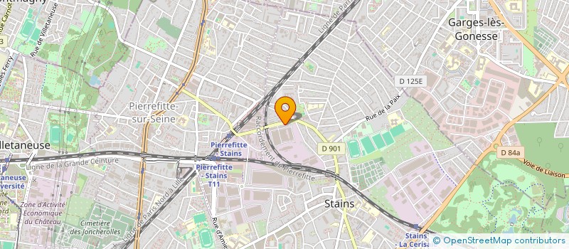 localisation de l'entreprise RBM  STAINS