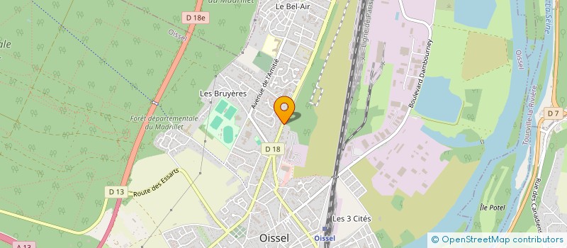 localisation de l'entreprise RBM AUTO à OISSEL