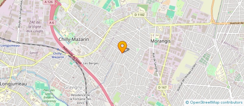 localisation de l'entreprise RBM CONSEIL à MORANGIS