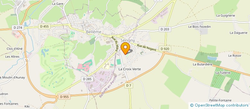 localisation de l'entreprise RBMP SAVATE CLUB à BELFORET-EN-PERCHE