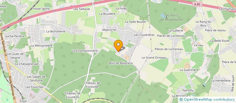 localisation de l'entreprise RBN PATRIMOINE  VEIGNE