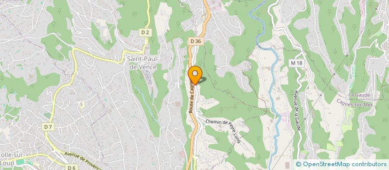 localisation de l'entreprise RBNG AZUREENNE à SAINT-PAUL-DE-VENCE