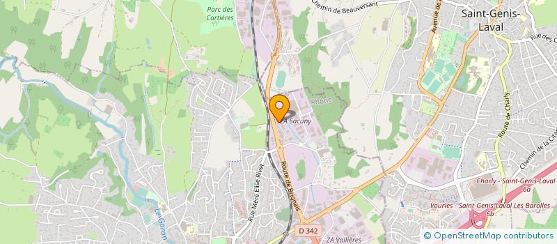 localisation de l'entreprise RBNS TRANSPORT à BRIGNAIS