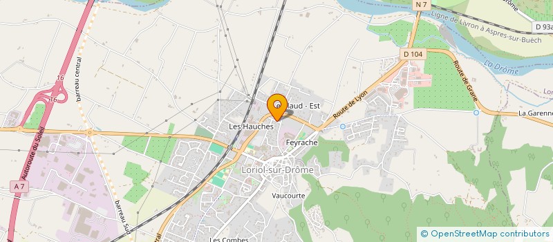 localisation de l'entreprise RBO IMMO  LORIOL-SUR-DROME