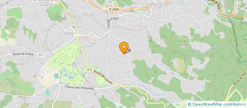 localisation de l'entreprise RBON à OPIO