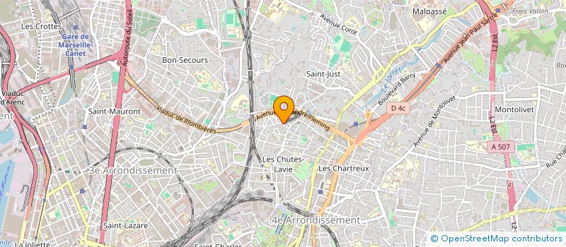 localisation de l'entreprise RBPI à MARSEILLE 4EME