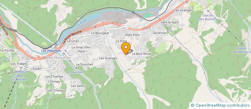 localisation de l'entreprise RBR  LES HOUCHES