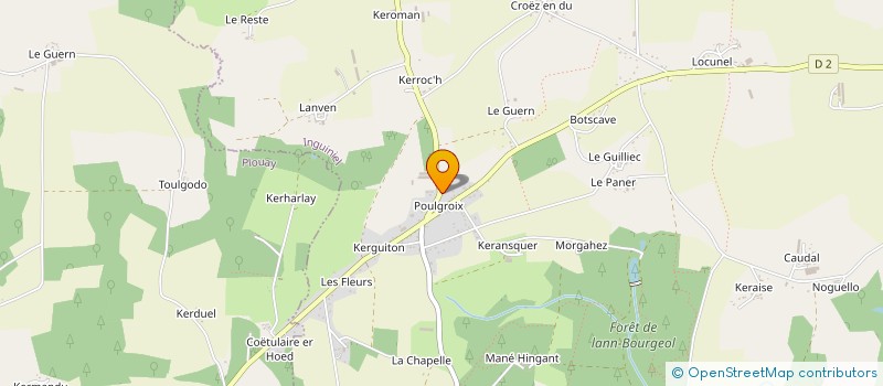 localisation de l'entreprise RBR  PLOUAY