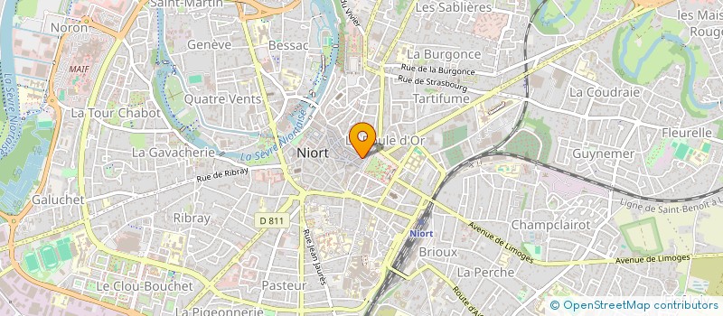 localisation de l'entreprise RBR  NIORT