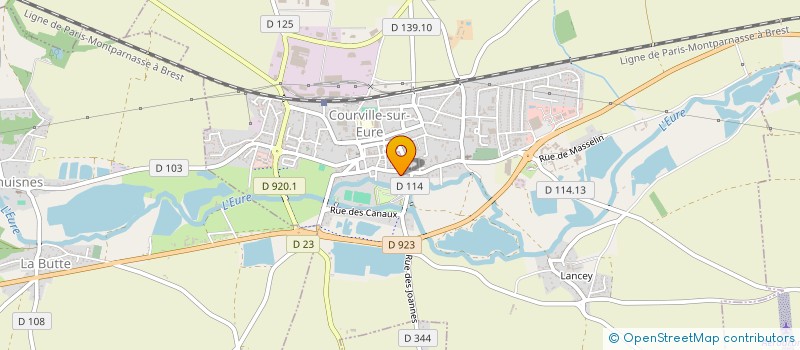 localisation de l'entreprise RBRL à COURVILLE-SUR-EURE