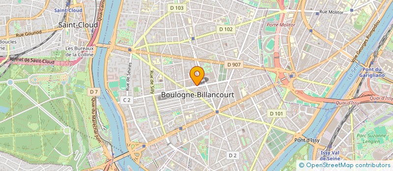 localisation de l'entreprise RBRM à BOULOGNE-BILLANCOURT
