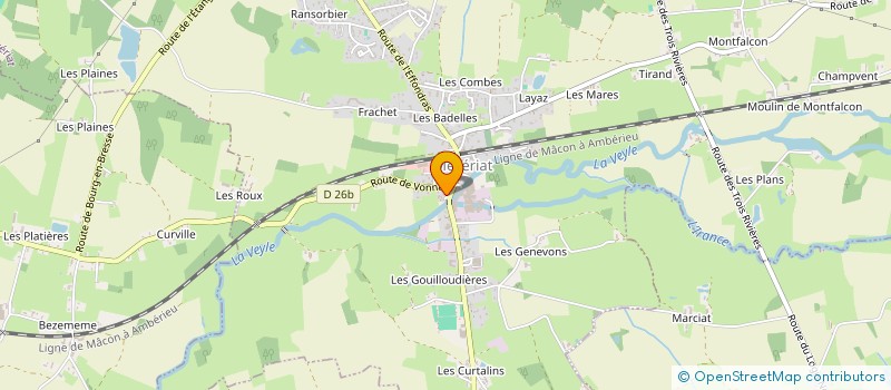 localisation de l'entreprise RBROS MENUISERIE à MEZERIAT