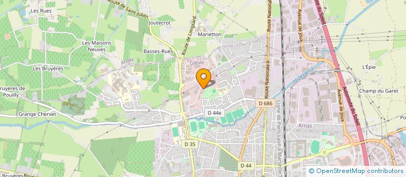 localisation de l'entreprise RBS  GLEIZE