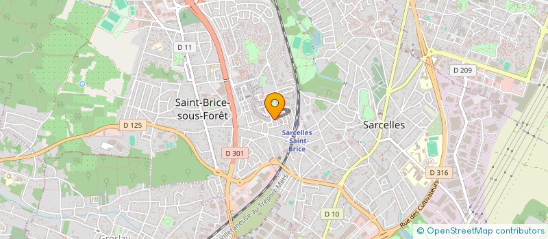 localisation de l'entreprise RBS à SAINT-BRICE-SOUS-FORET