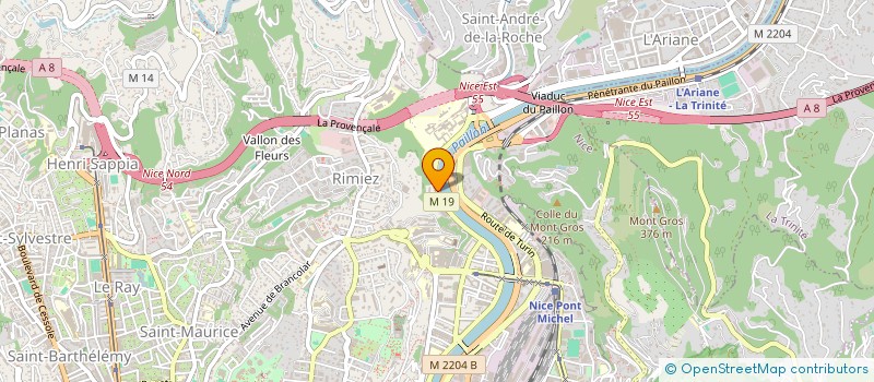 localisation de l'entreprise RBS CLOISON  NICE