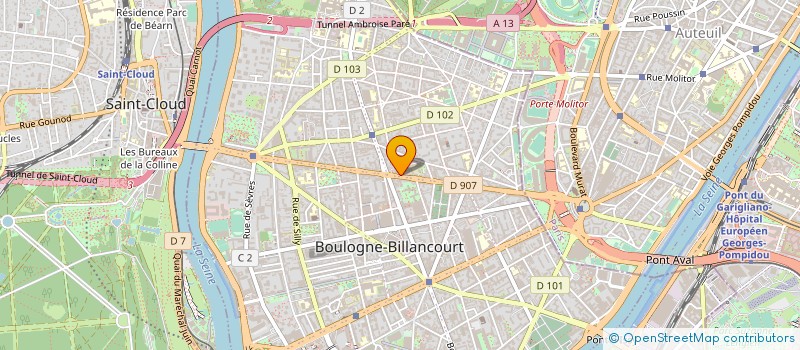 localisation de l'entreprise RBS CONSEIL ET QUALITE à BOULOGNE-BILLANCOURT
